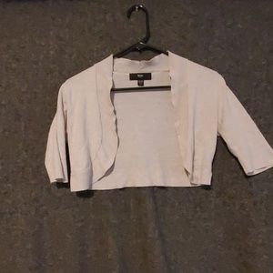 Tan Cropped Cardigan